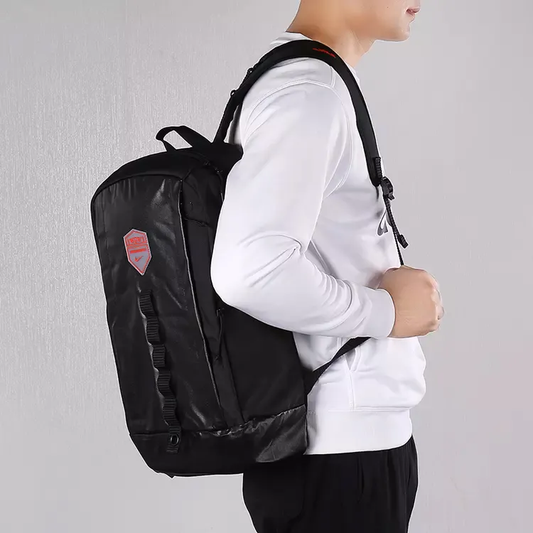 Nike Polyester Sports Backpack Regular Unisex Black-4