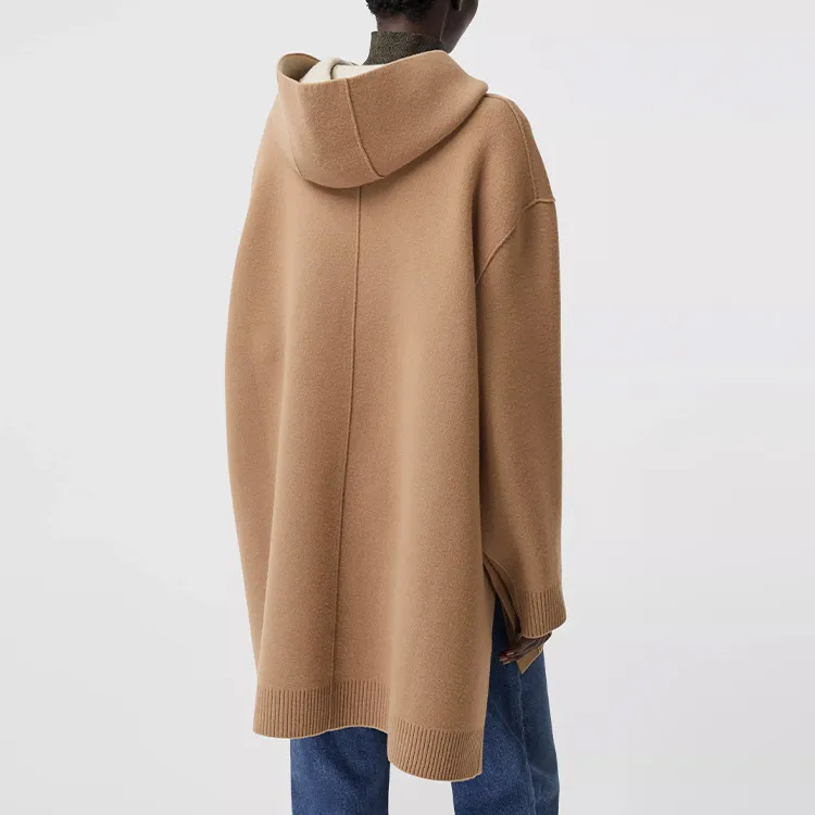 Burberry Loose Fit Knitwear Women's Warm Camel-3