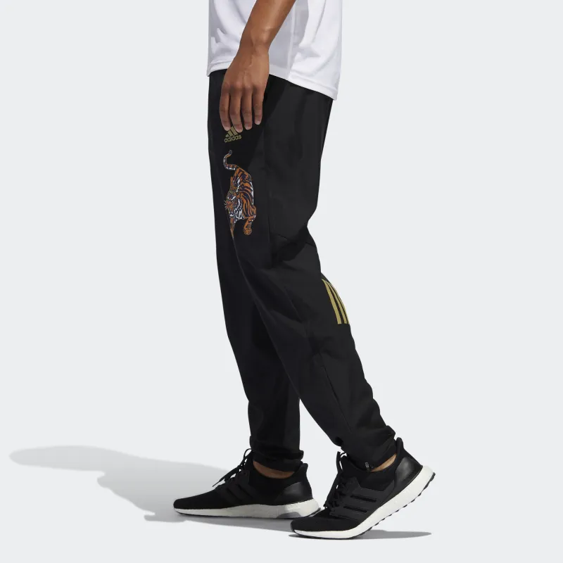 Adidas CNY Collection Knitted Sweatpants Men Black-4