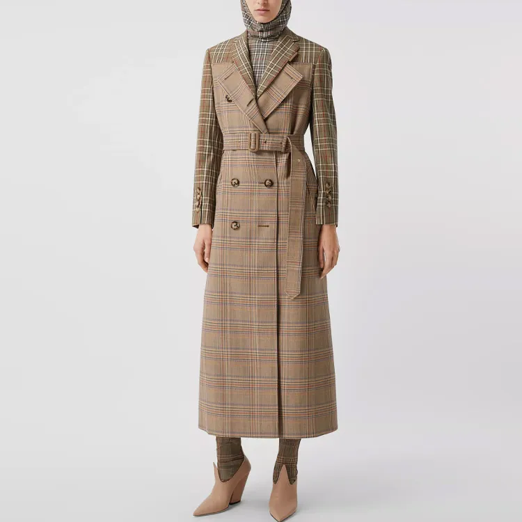 Burberry Trench Coats Women's Deep Honey-1