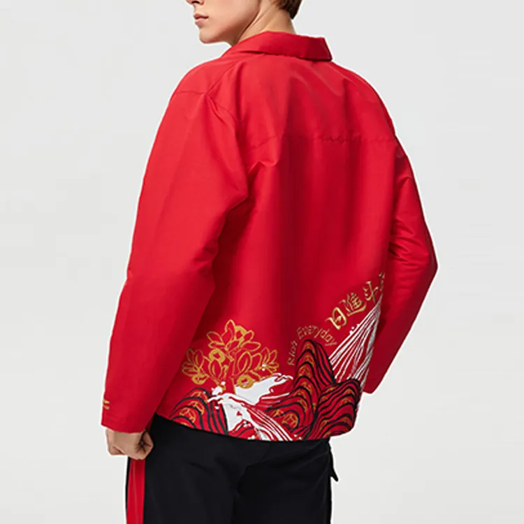 LiNing Sports Fashion Collection Jacket Men's Red-4