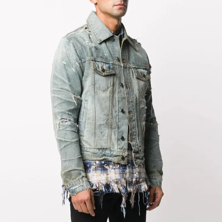AMIRI Denim Jackets Men Blue-1