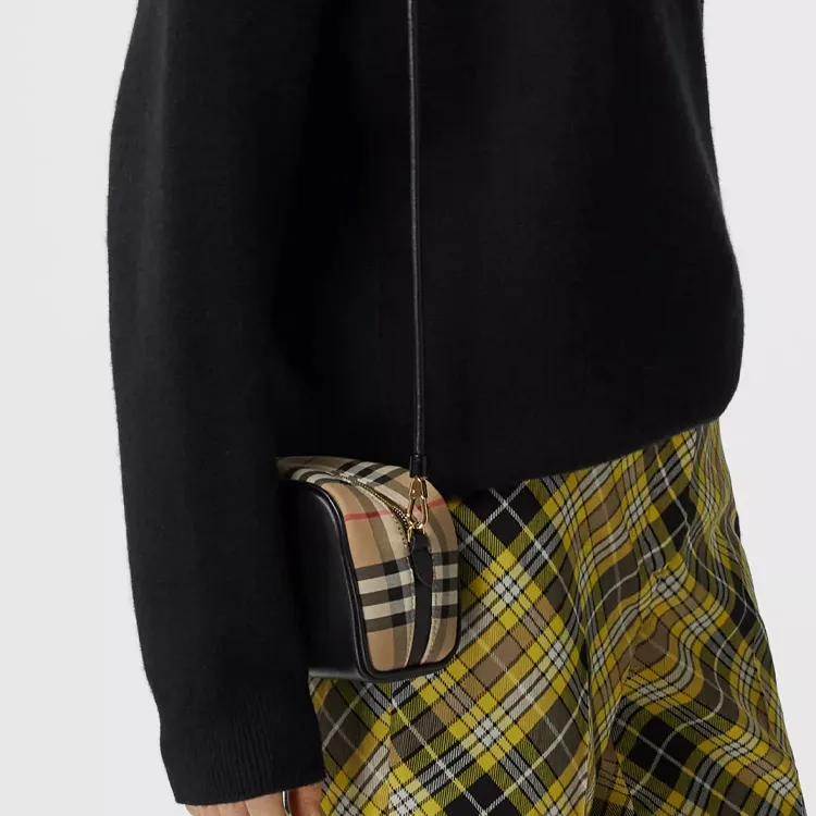 Burberry Cube Leather Bowling Bag, Cubic Bag, Crossbody Bag, Shoulder Bag Women's-6