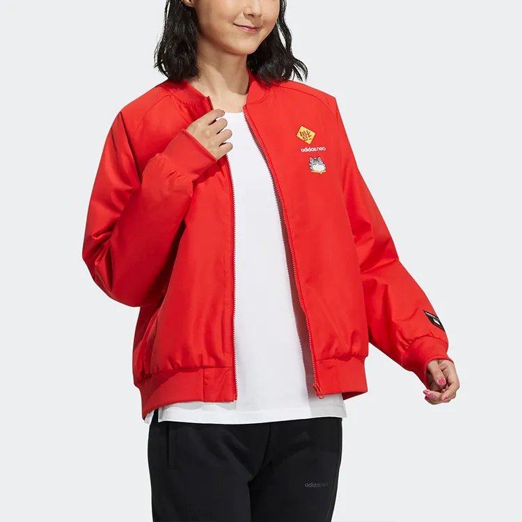 Adidas Neo x My King Mansleep Adidas Neo CNY Collection Winter Puffer Jacket Women's Red-3
