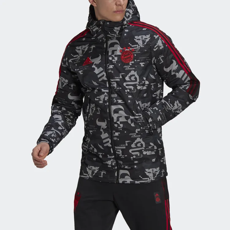 Adidas FC Bayern Puffer Jacket Men's Black-1