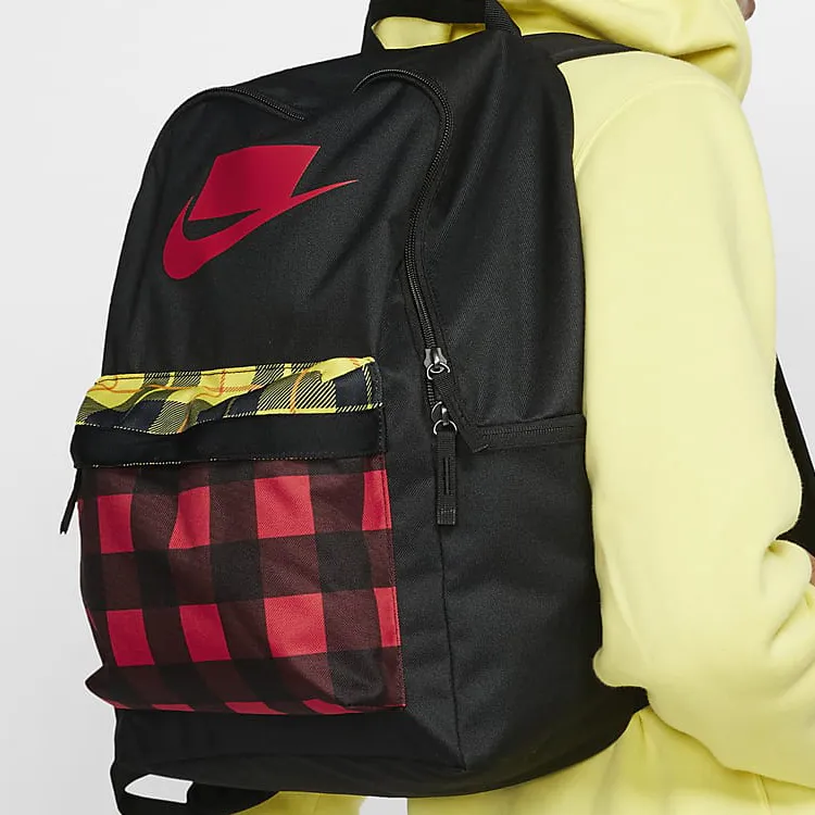 Nike Polyester Backpack Regular Unisex Red Black-4