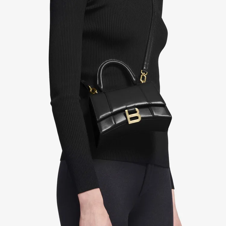 Balenciaga Hourglass Top Handle Xs Black-5