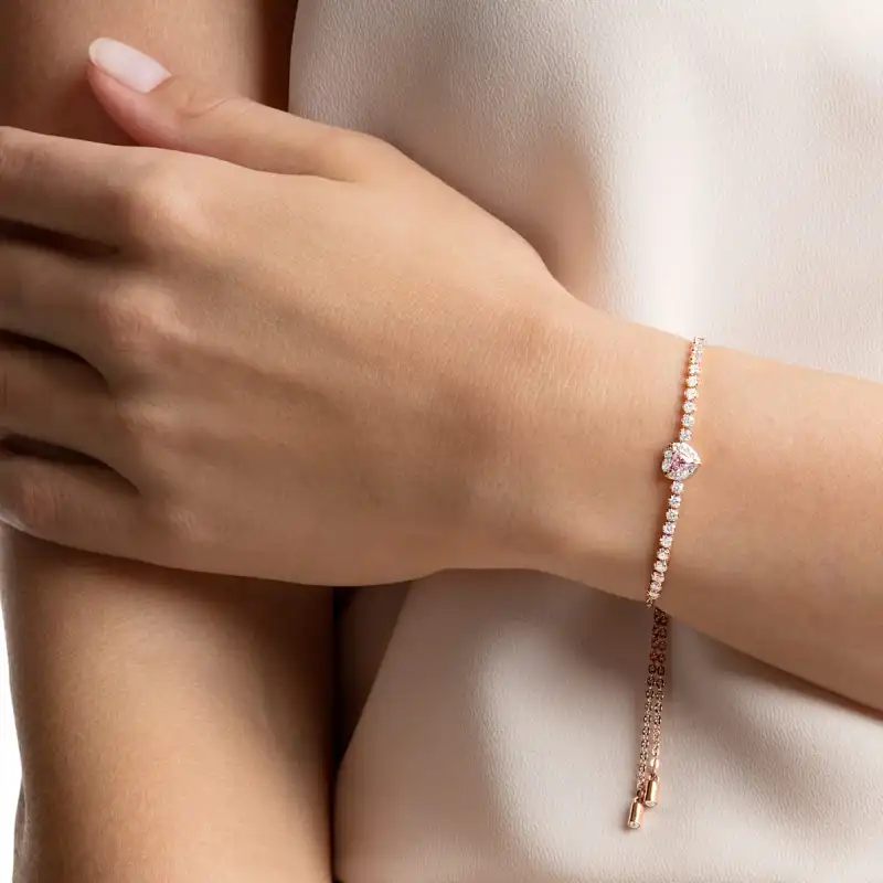 Swarovski One Bracelets Women's Pink-2