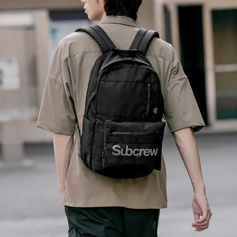 Subcrew Polyester Combination Backpack Regular Unisex Black-3