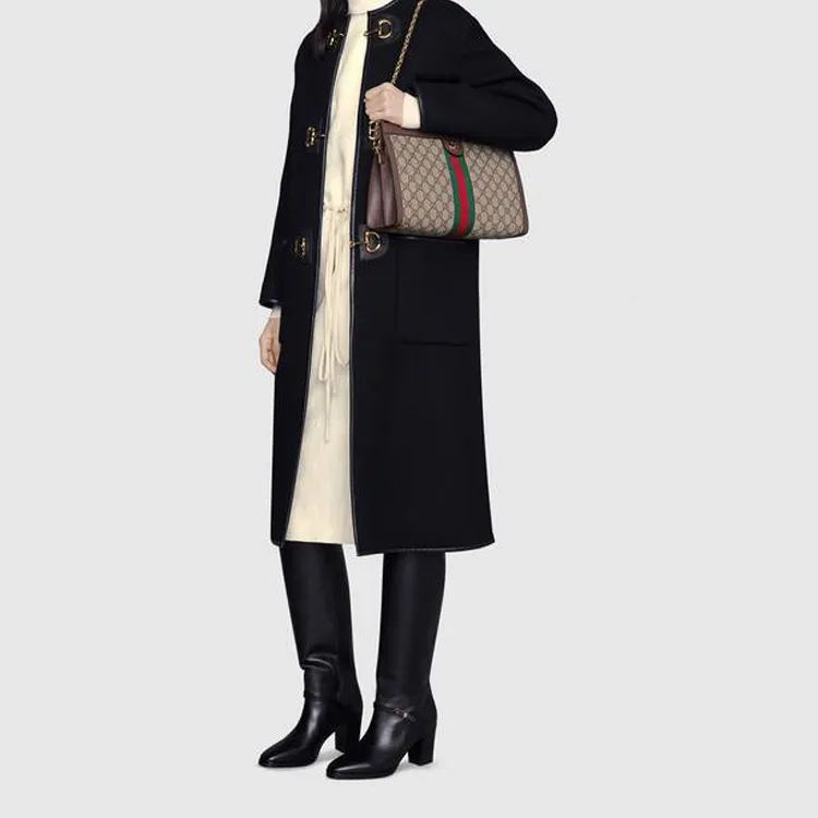 GUCCI Ophidia Canvas With Leather Canvas Bag, Crossbody Bag, Shoulder Bag Women's-8