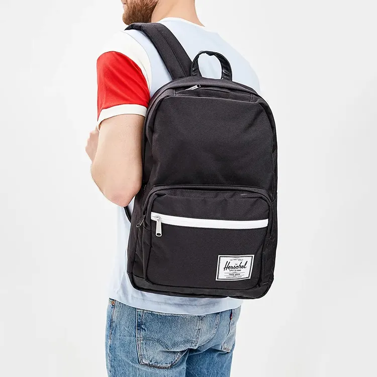 Herschel Polyester Backpack Regular Unisex Black/White-5