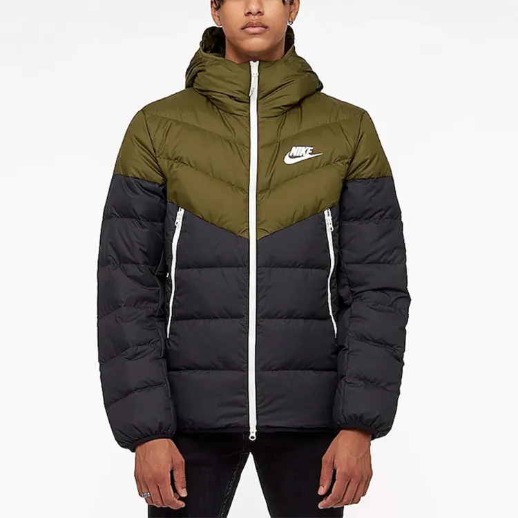 Nike Down Jackets Men Green Black Multicolor-3