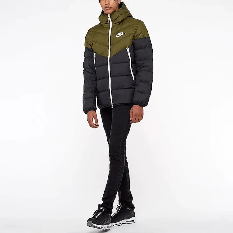 Nike Down Jackets Men Green Black Multicolor-2
