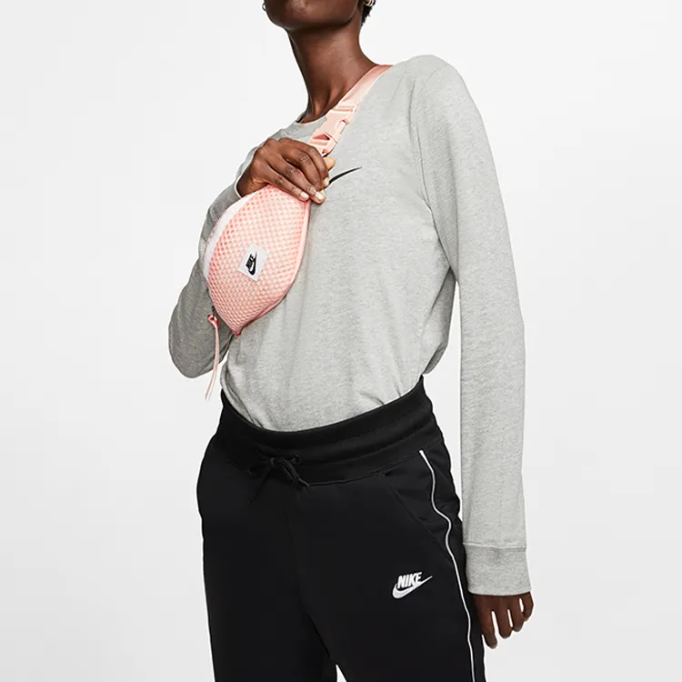 Nike Polyester Sling Bag Shoulder Bag Crossbody Bag Fanny Pack Regular Unisex Orange Pink-3
