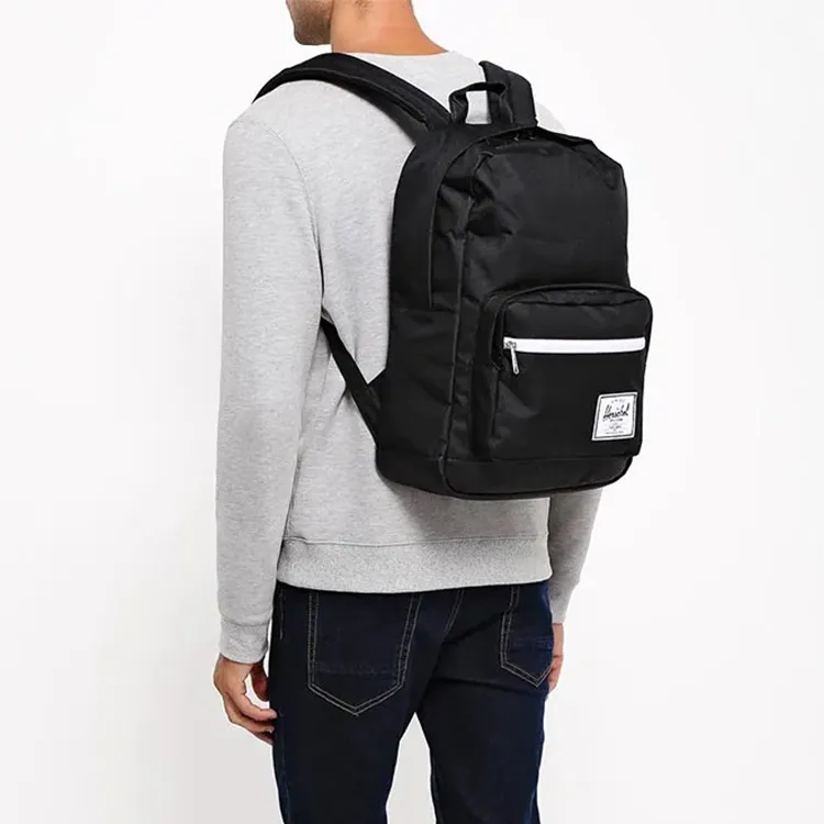 Herschel Polyester Backpack Regular Unisex Black/White-4