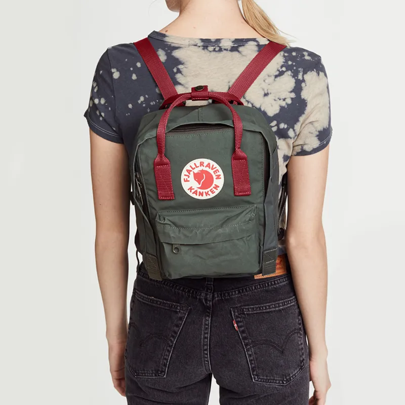 Fjallraven Kanken Vinylon Backpack Mini Men's Forest Green-4