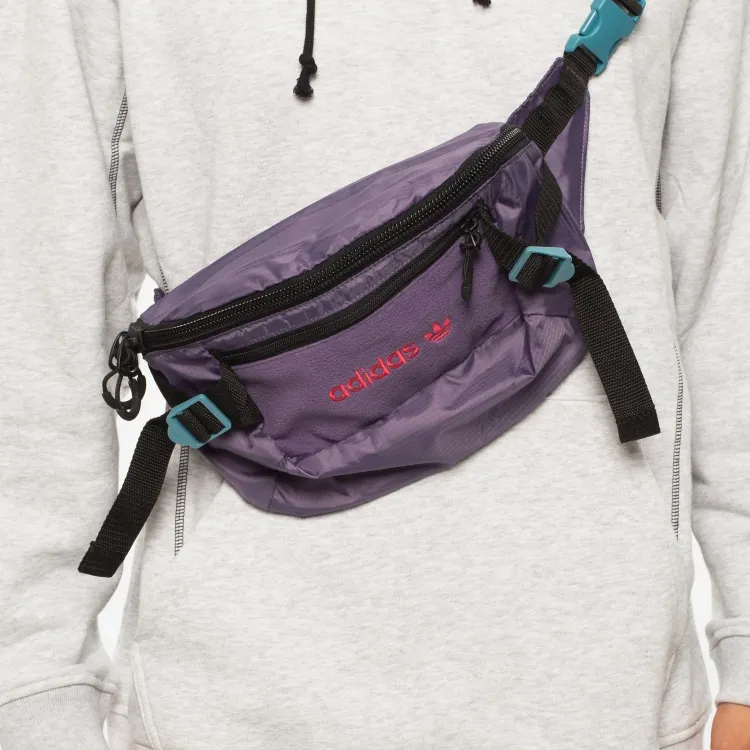 Adidas Originals Polyester Shoulder Bag, Crossbody Bag, Sling Bag, Fanny Pack Regular Unisex Purple-3