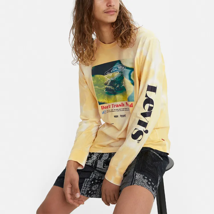 Levis T Shirts Men Yellow-3