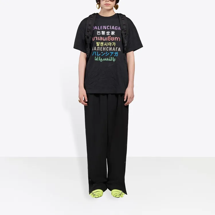 Balenciaga T Shirts Women's Black-5