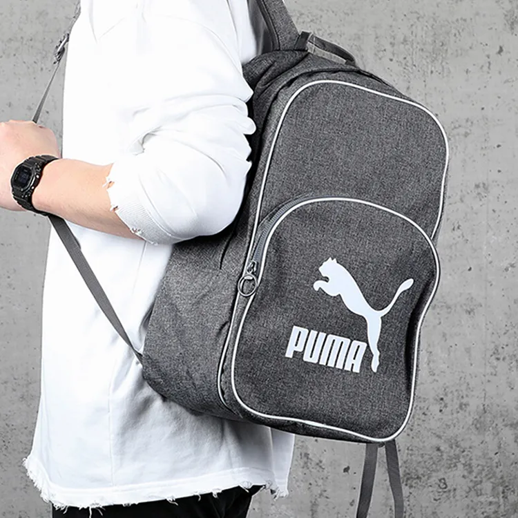 PUMA Fabric Backpack Regular Lime Gray-3