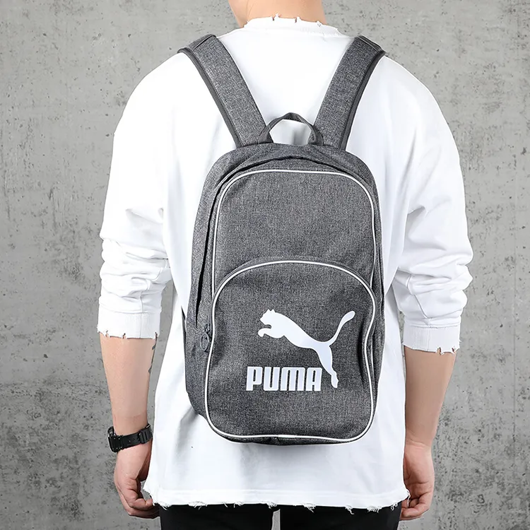 PUMA Fabric Backpack Regular Lime Gray-4