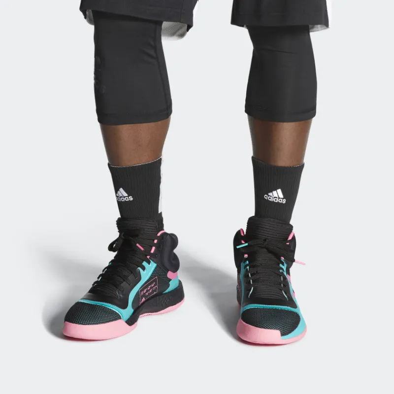 Adidas Marquee Boost 'Black Shock Pink Aqua'-6