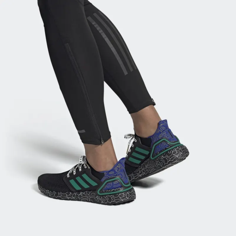 Adidas ULT Slip Resistant Low Top Marathon Running Shoes Unisex Black Green Blue-6