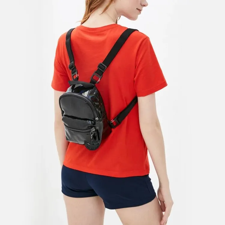 Adidas Originals Polyurethane Backpack Mini Women's Black-4