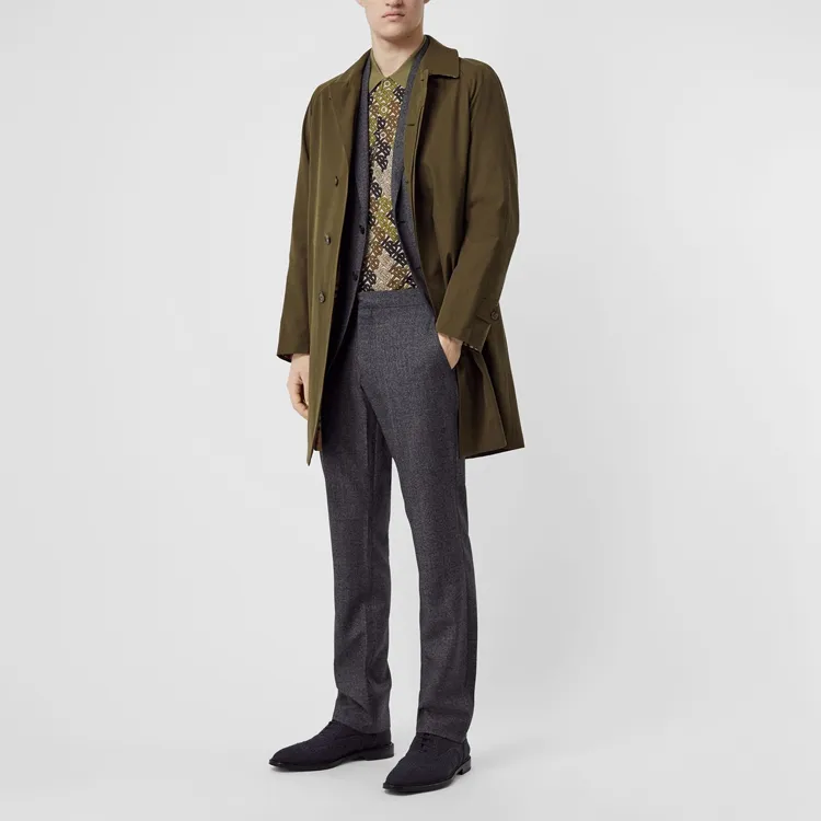 Burberry Coats Men Army Green-1