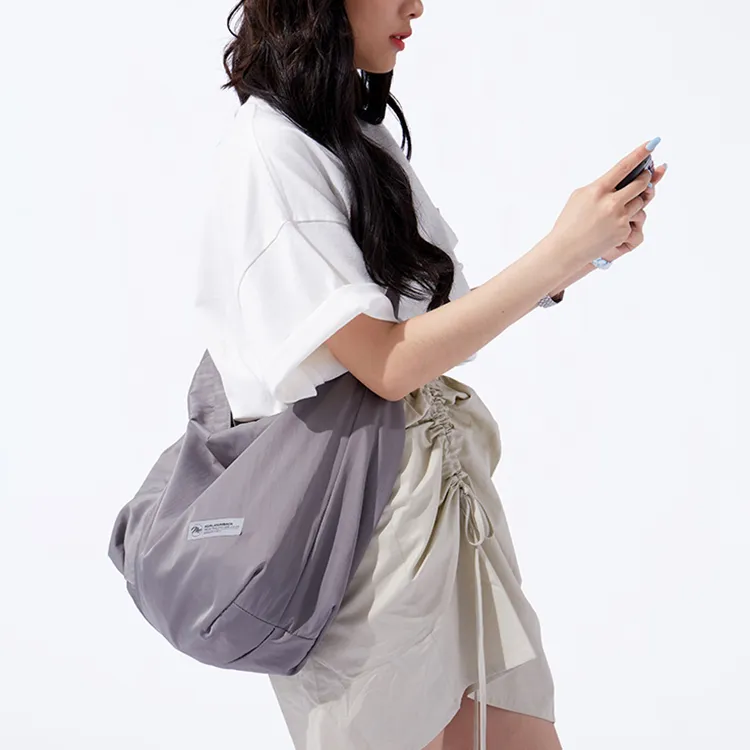 COMBACK Polyamide Crossbody Bag, Shoulder Bag Women's Gray-5