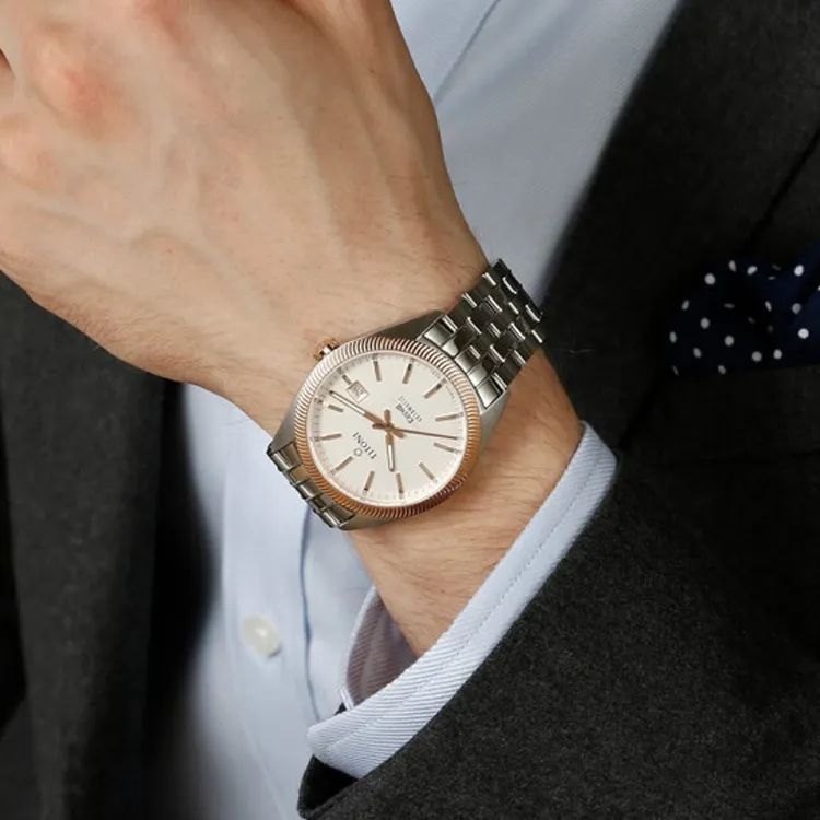 TITONI Universe Automatic Mechanical Movement Men's Watches Watch 41mm White Dial-3