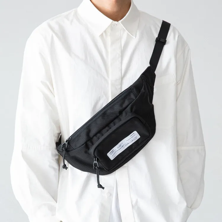 ROARINGWILD Polyester Fanny Pack Regular Unisex Black-4