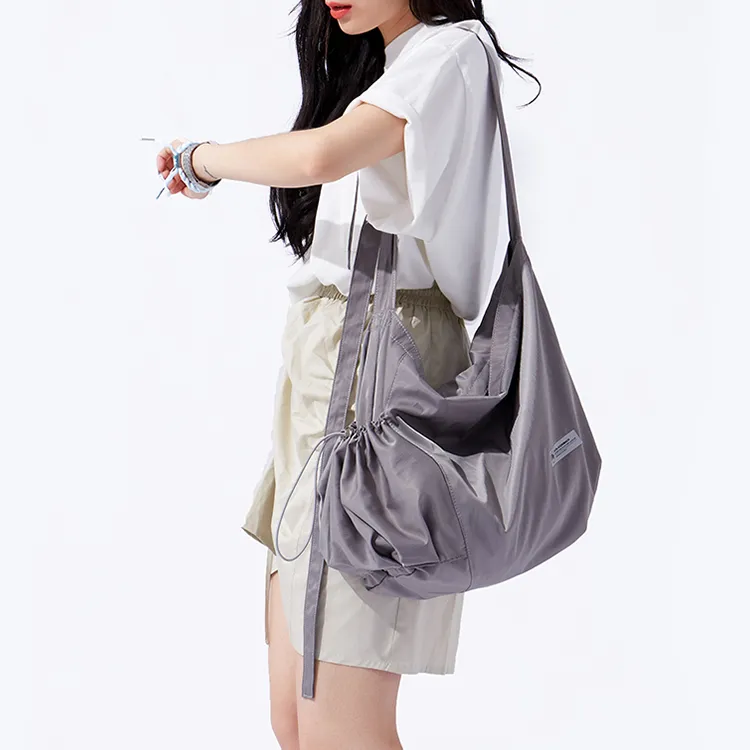 COMBACK Polyamide Crossbody Bag, Shoulder Bag Women's Gray-3