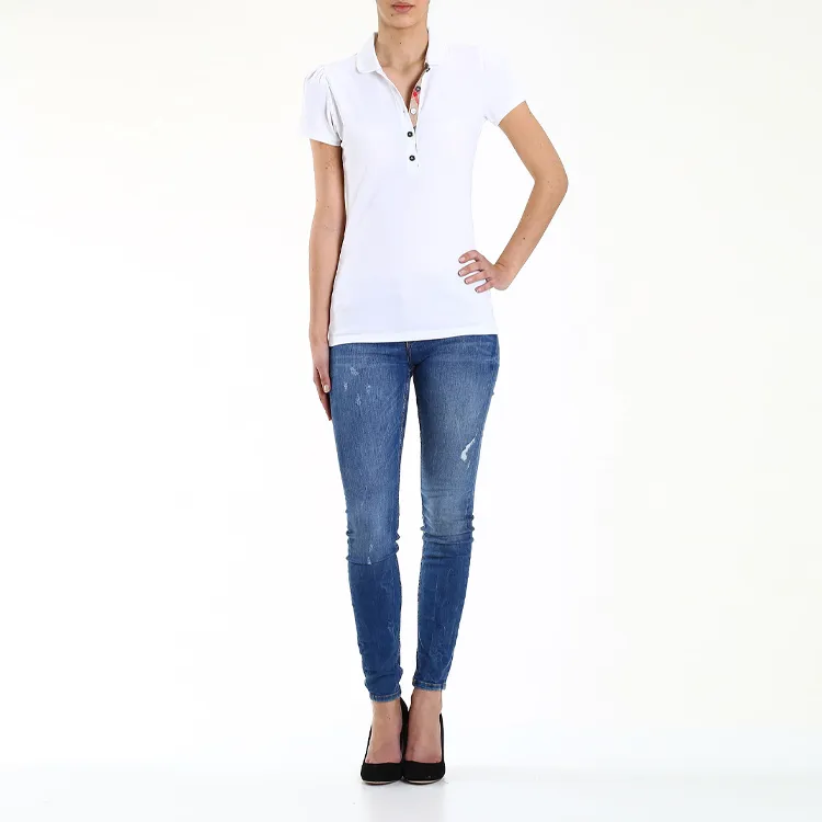 Burberry Polo Shirt Women's White-2