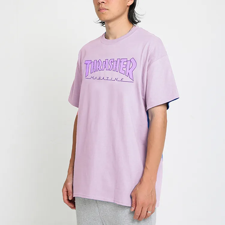 Thrasher T Shirts Unisex Light Purple-3