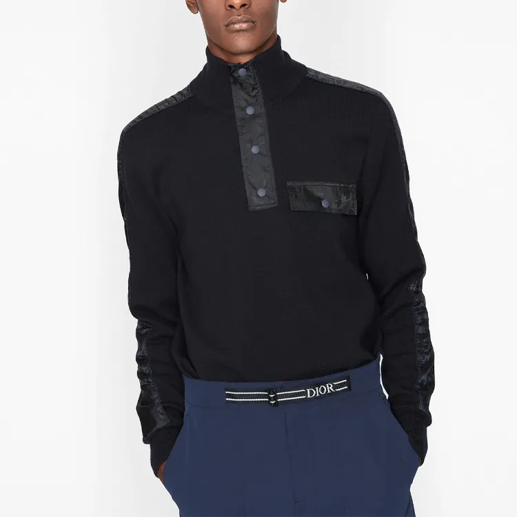 DIOR Dior Quarterly New Products Sweater Men's Navy-4