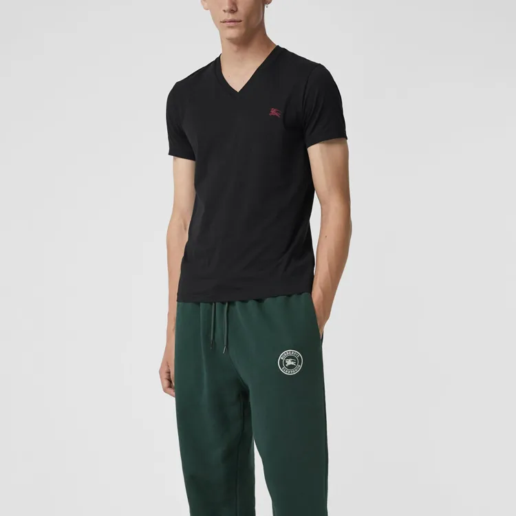 Burberry T Shirts Men Black-2