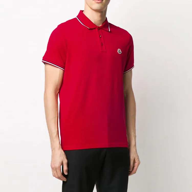 Moncler Logo appliqué Cotton Polo Shirt-2