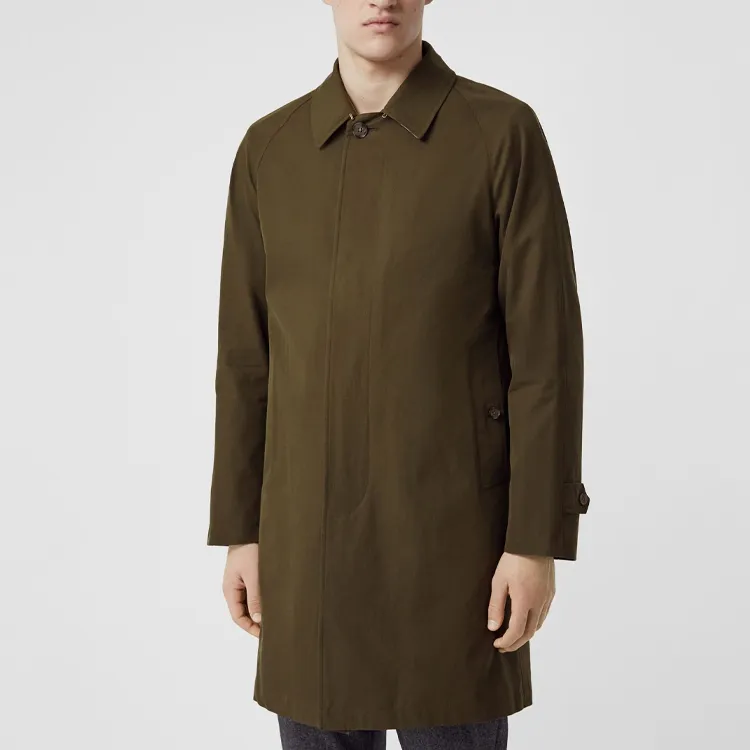 Burberry Coats Men Army Green-2