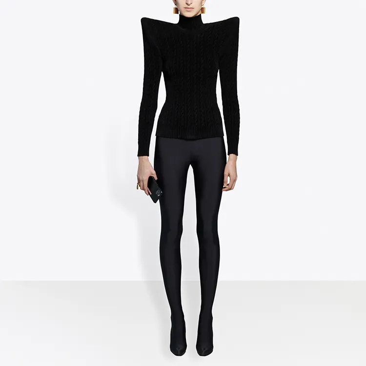 Balenciaga Pagoda Turtleneck 'Black'-1