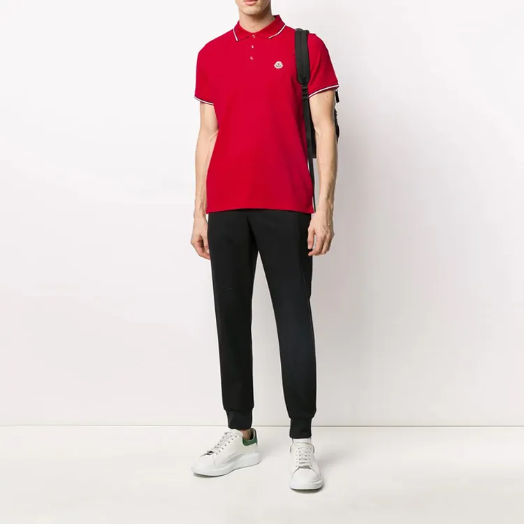 Moncler Logo appliqué Cotton Polo Shirt-1