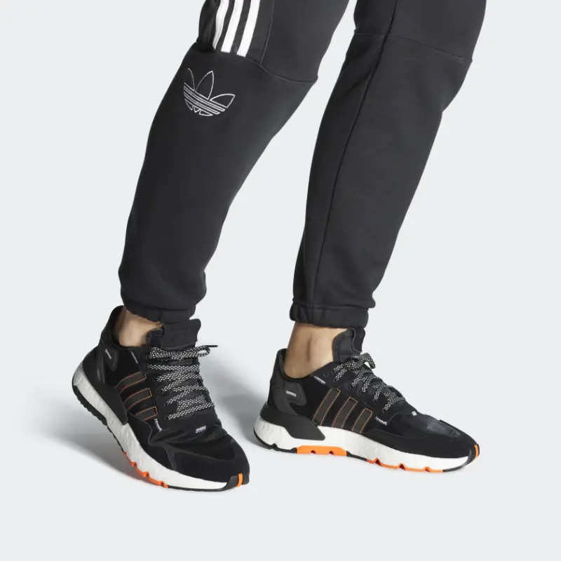 Adidas Nite Jogger Core Black Solar Orange-6