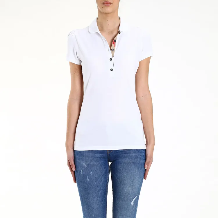 Burberry Polo Shirt Women's White-4