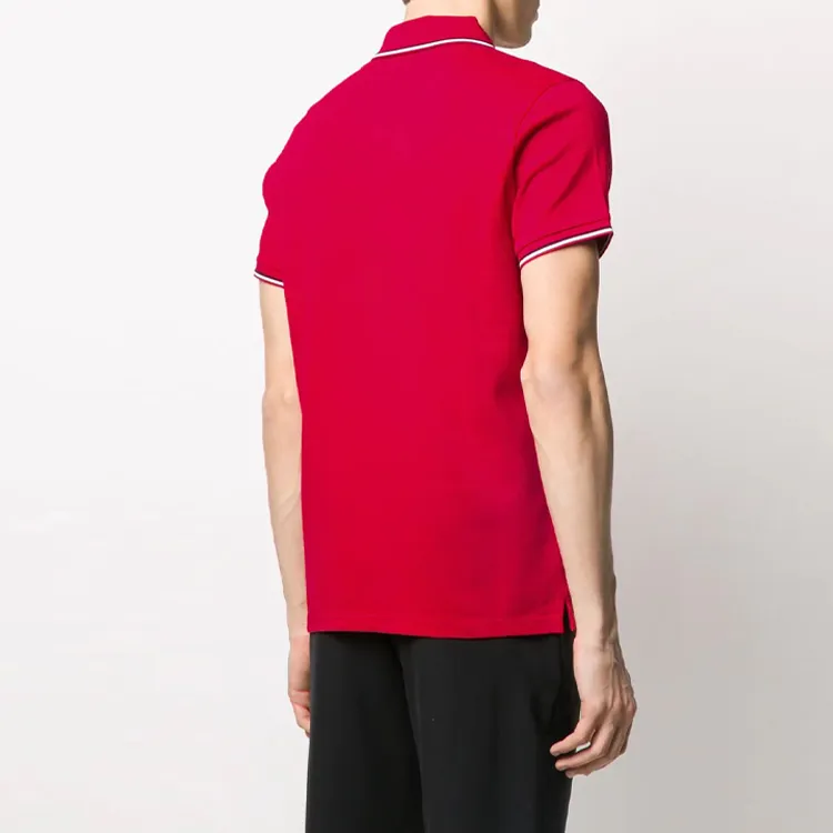 Moncler Logo appliqué Cotton Polo Shirt-3