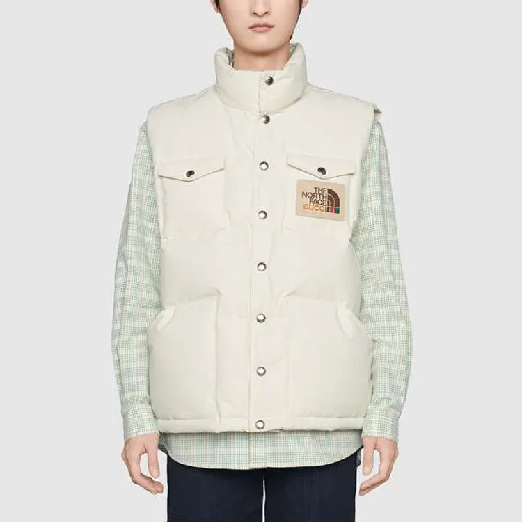 The North Face X GUCCI X The North Face Vests Unisex White-1