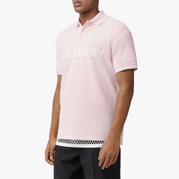 Burberry Polo Shirts Men Pink-3