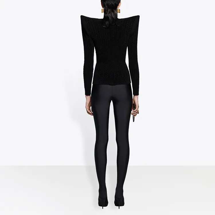Balenciaga Pagoda Turtleneck 'Black'-2