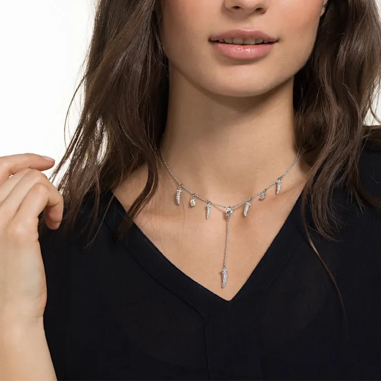 Swarovski Polar Bestiary Necklaces Women's White Silver-3