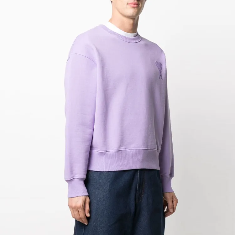 Ami Paris Heart Friend Boxy Fit Tonal Crewneck-3