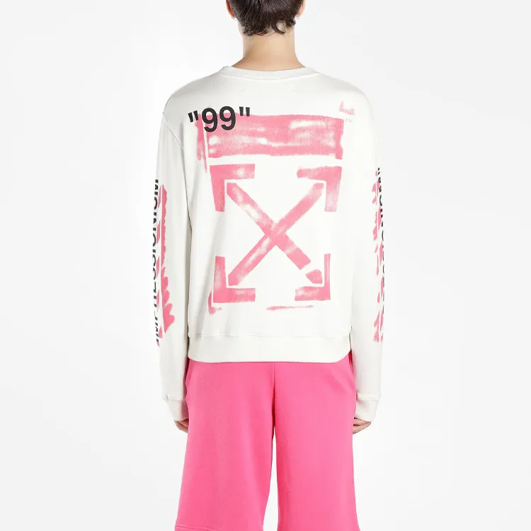 OFF WHITE Impressionism' Diag Stencil Sweatshirt-1
